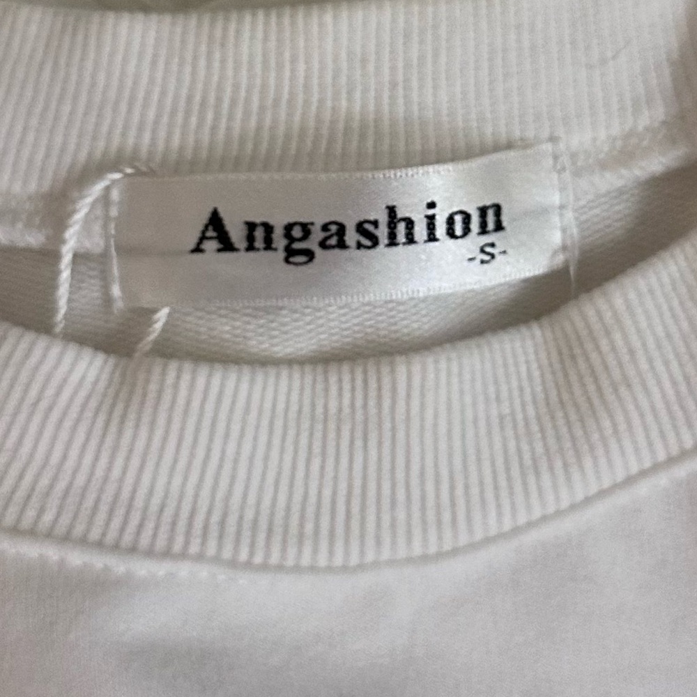 Cropped Colorblock Crewneck Sweatshirt with Drawstring Waist - Picture 6 of 7